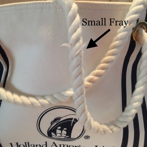 🦋Holland America Cruise Line Nautical Canvas Tote - Picture 3 of 8